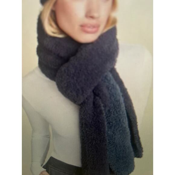 NWT Barefoot Dreams Cozy Chic Lite Confetti Scarf Deep Sea Blue - Picture 1 of 5